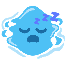 droplet and sleeping face