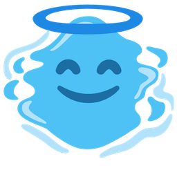 Droplet and Smiling face with halo