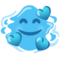 Droplet and Smiling face with hearts