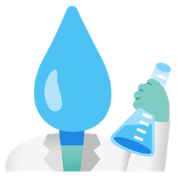 droplet and test tube