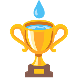 droplet and trophy