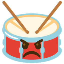 Drum and Angry face