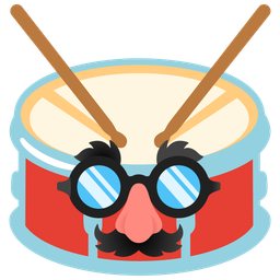 Drum and Disguised face