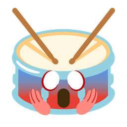 Drum and Face screaming in fear