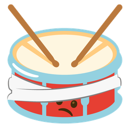 Drum and Face with head-bandage