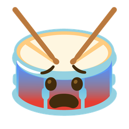Drum and Fearful face