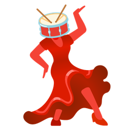 Drum and High-heeled shoe