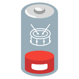 Drum and Low battery