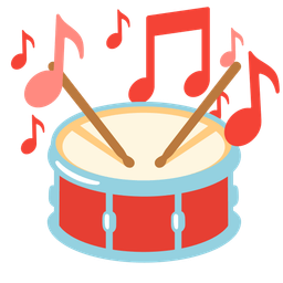 Drum and Musical notes