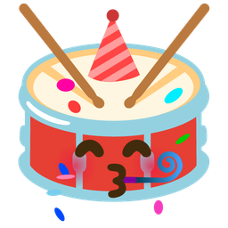 Drum and Partying face