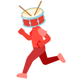 Drum and Running shoe
