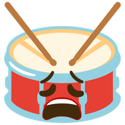Drum and Weary face