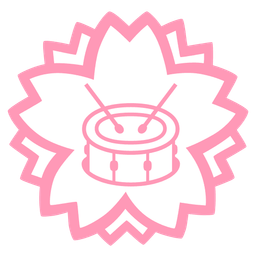 Drum and White flower
