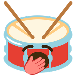 Drum and Yawning face