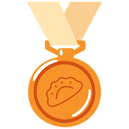 Dumpling and 3rd place medal