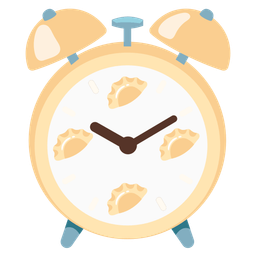 Dumpling and Alarm clock