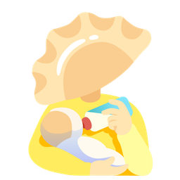 Dumpling and Baby bottle