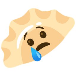 Dumpling and Crying face