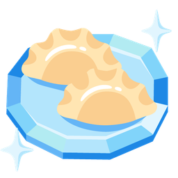 Dumpling and Gem stone