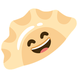 Dumpling and Grinning face with smiling eyes