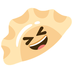 Dumpling and Grinning squinting face