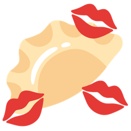 Dumpling and Kiss mark