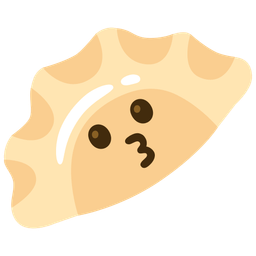 Dumpling and Kissing face