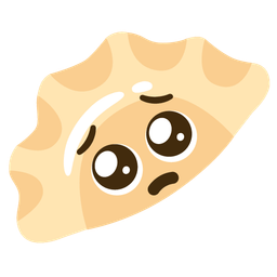 Dumpling and Pleading face