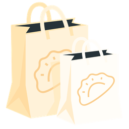 Dumpling and Shopping bags