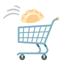 Dumpling and Shopping cart