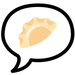 Dumpling and Speech balloon