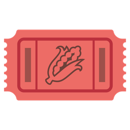 ear of corn and admission tickets