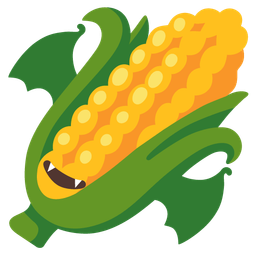 ear of corn and bat