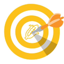 ear of corn and bow and arrow