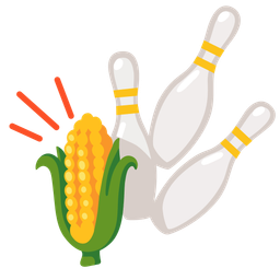 ear of corn and bowling