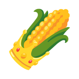 ear of corn and crown