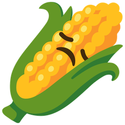 ear of corn and disappointed face