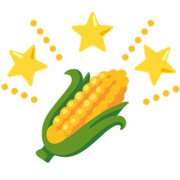 ear of corn and glowing star