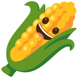 Ear of corn and Grinning face