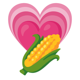 ear of corn and growing heart