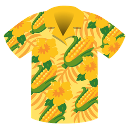 ear of corn and hibiscus