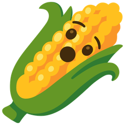 ear of corn and hushed face