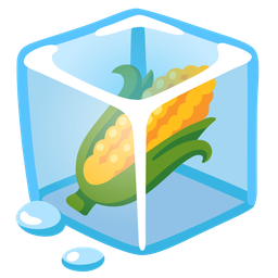 ear of corn and ice