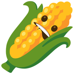 ear of corn and mouth