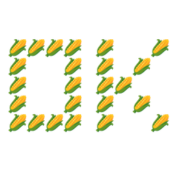 ear of corn and OK button