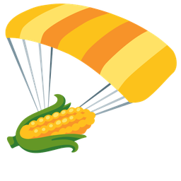 ear of corn and parachute