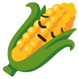 ear of corn and pensive face