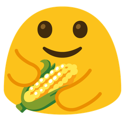 ear of corn and people hugging