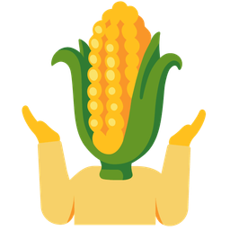 ear of corn and person shrugging