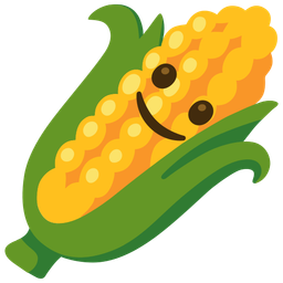 Ear of corn and Slightly smiling face